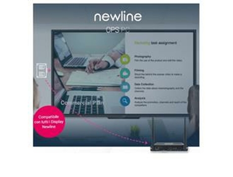 Mini PC NEWLINE INTERACTIVE WB5C820W (Negro - 256 GB SSD - 8 GB RAM)