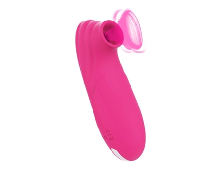 Vibrador de masaje de succión impermeable de silicona de 10 frecuencias para mujeres (rosa roja) YIZHOOD