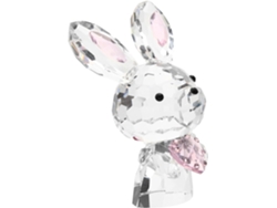 Adorable Adorno Forma Conejo Cristal Macizo Acabado Exquisito Decorar Mesas Estar Balcón Mesa Sala