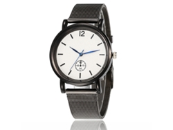 Reloj De Pulsera De Moda Para Mujer Con Correa Metálica Y Esfera Redonda - Cuarzo