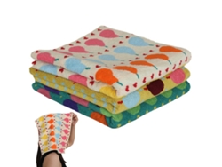 JILLIOPER Toalla de cocina súper suave y muy absorbente, con estampado reactivo de fibra para limpiar y secar platos, diseños vibrantes para la decoración de la