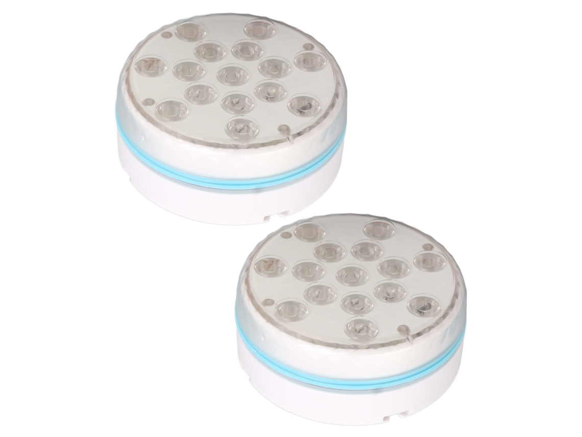 Foco de piscina sumergible con control remoto LED magnético (2 unidades)