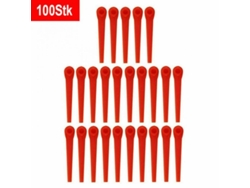2026-100 Cuchillas Plásticas De Repuesto Para Cortacésped Gardena Easycut Li-18/23r Wfy