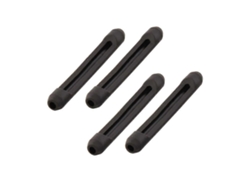 Juego de 4 gafas de sol con estuche de silicona antideslizante, patillas, ganchos o ojales GOKOCO (negro)