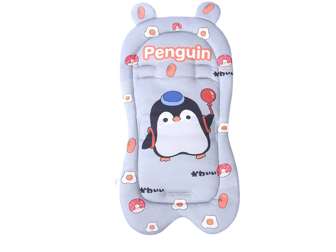 Cojín de asiento de cochecito suave y transpirable, diseño Cuich (pingüino).