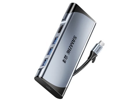 Adaptador SAMZHE Dk-S05X 5In1 Tipo-C a HDMI Pd 3Usb3.0 para Huawei Mate40/P50 S20
