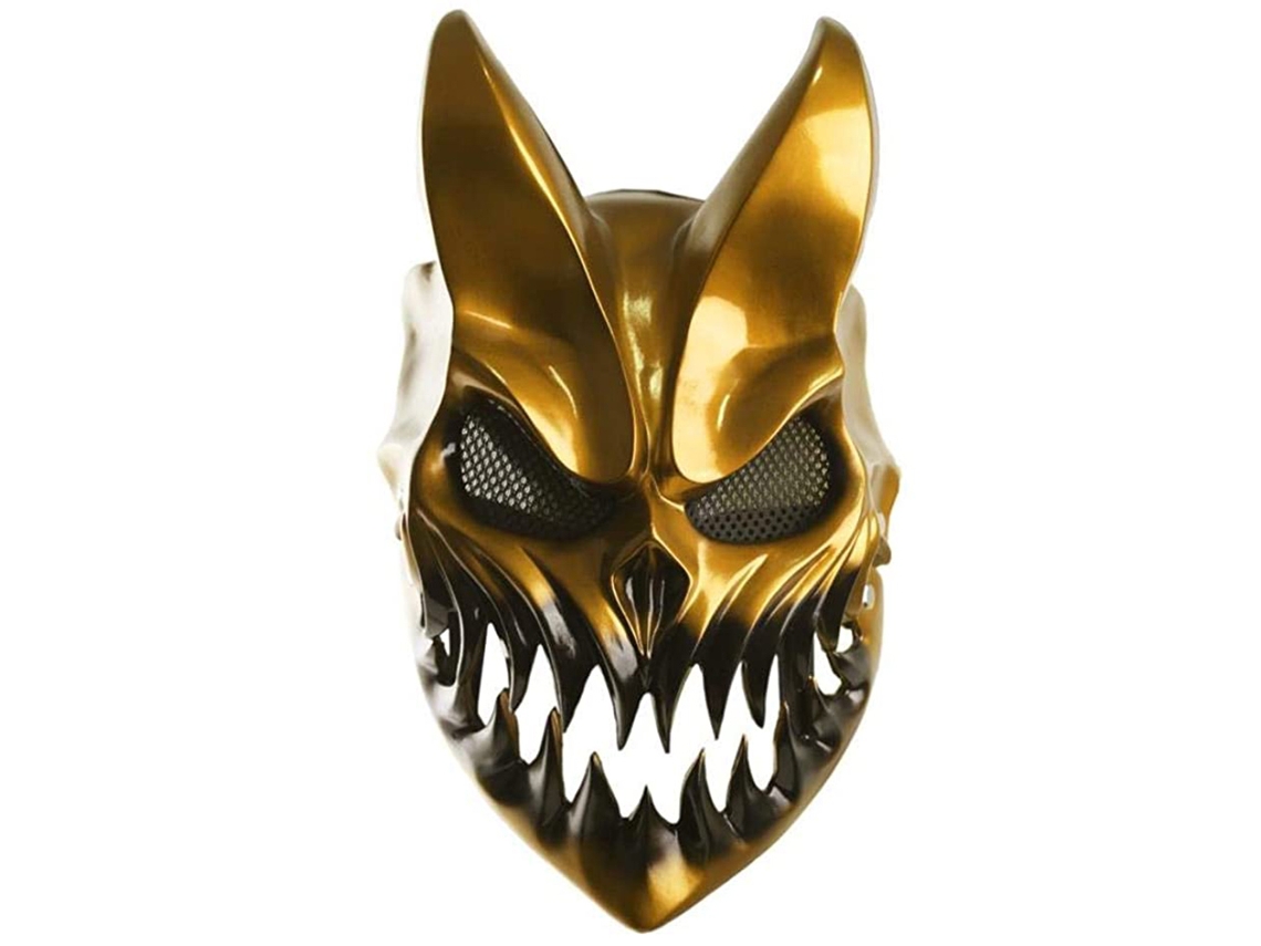 Máscara Slaughter To Prevail Con Boca Móvil Para Cosplay Fiesta Música Deathcore Niño De Tinieblas