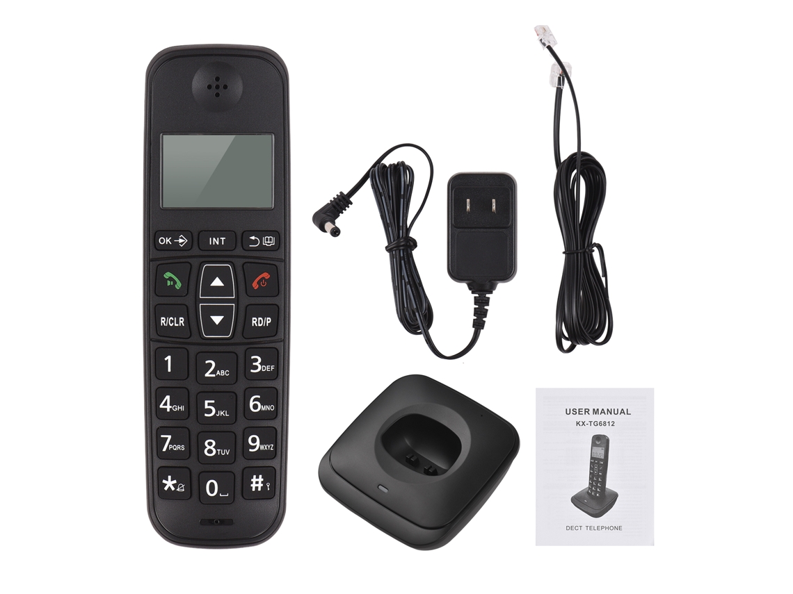 Teléfono Inalámbrico Ampliable Bisofice Con Pantalla Lcd, Identificador De Llamadas, 50 Memorias, Agenda Telefónica, Llamadas Manos Libres Y Conexión Para 5 Terminales.