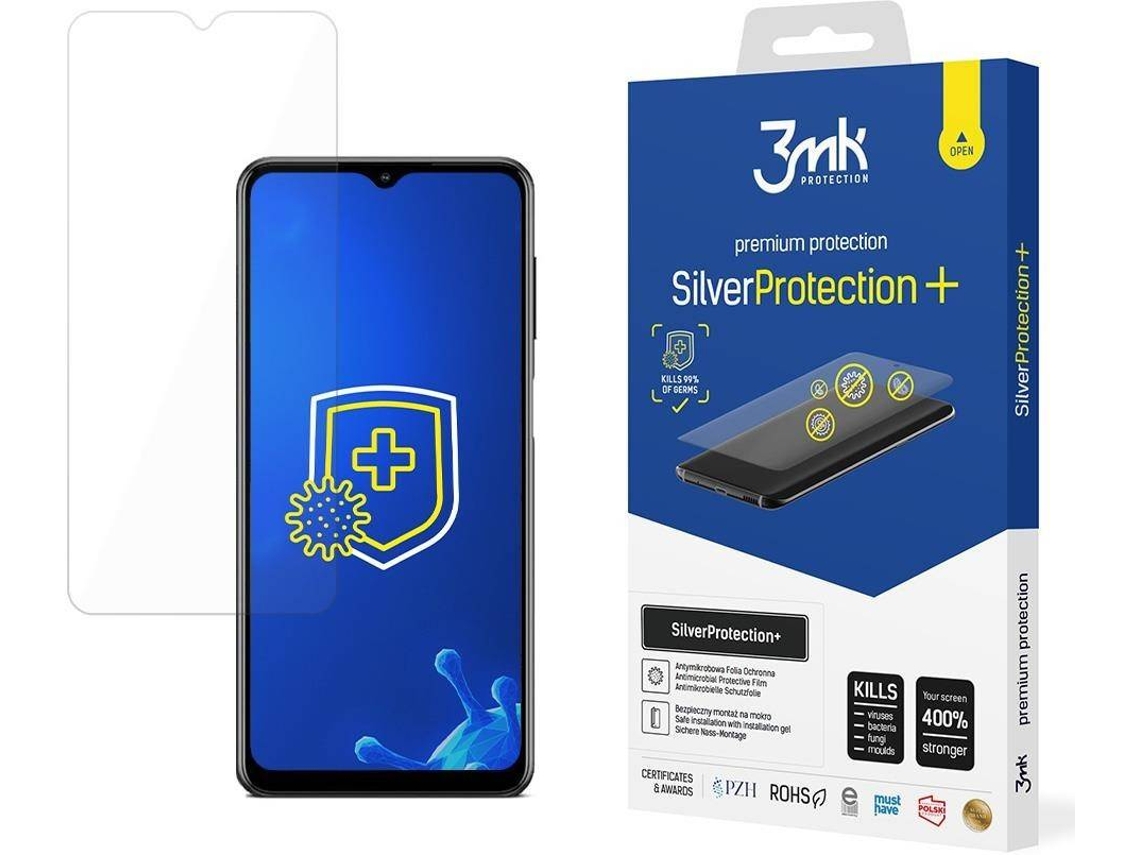 Protector Cristal Templado Samsung Galaxy M12 3MK Antibacteriano
