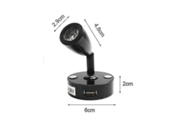Luz de lectura LED para RV con atenuación táctil de 12 V CC y 24 V, interfaz USB, Nostalgia88