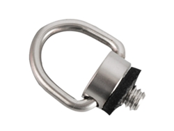 Tornillo de anillo en D para montaje de cámara, tornillo de anillo en D de acero inoxidable con base acolchada de goma para estabilizadores