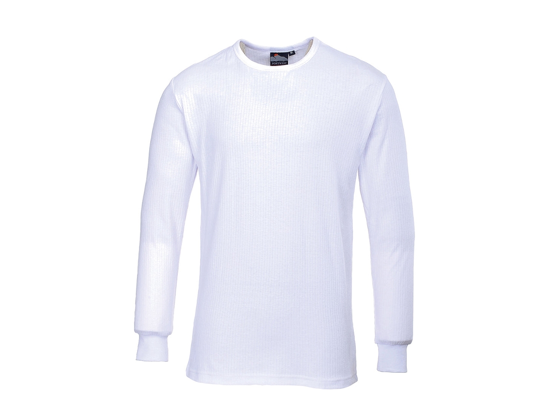 Camiseta Térmica De Manga Larga: Calidez Y Confort Blanco / Xxl