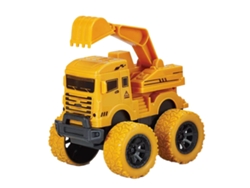 Ats-juguete De Excavadora Inercial De 4 Ruedas Para Niños, Excavadora De Ingeniería Con Inercia, Juguete De Construcción Estimulante Creatividad