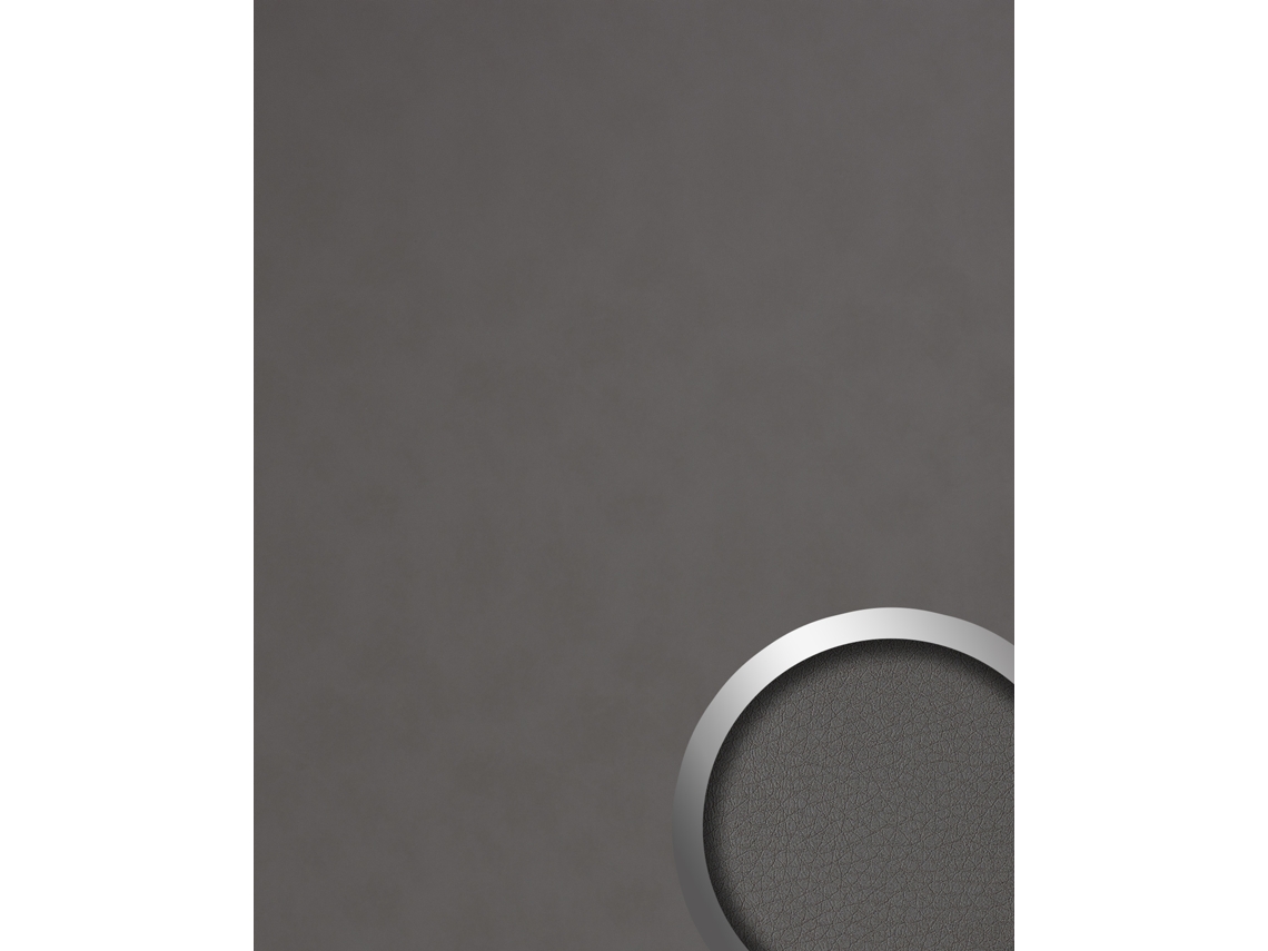 19301-Sa Panel de pared imitación cuero gris WALLFACE