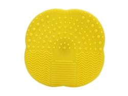 Almohadilla de limpieza de silicona amarilla para brochas de maquillaje Rosewell