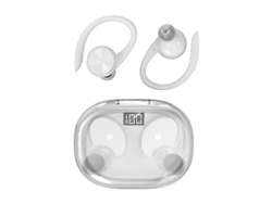 Auriculares estéreo Bluetooth Hengrongshen con pantalla digital y compartimento de carga
