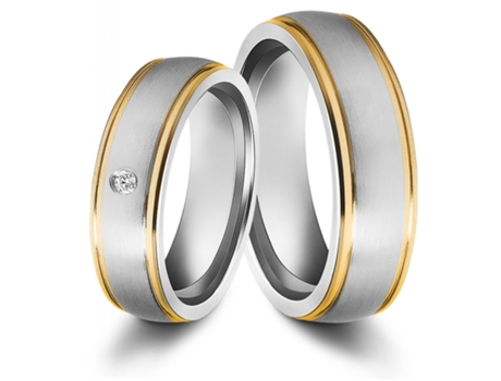 AKZENT Anillo de San Valentín/Compromiso/Amistad para Mujer en Acero Inoxidable – Tam.56– 0097