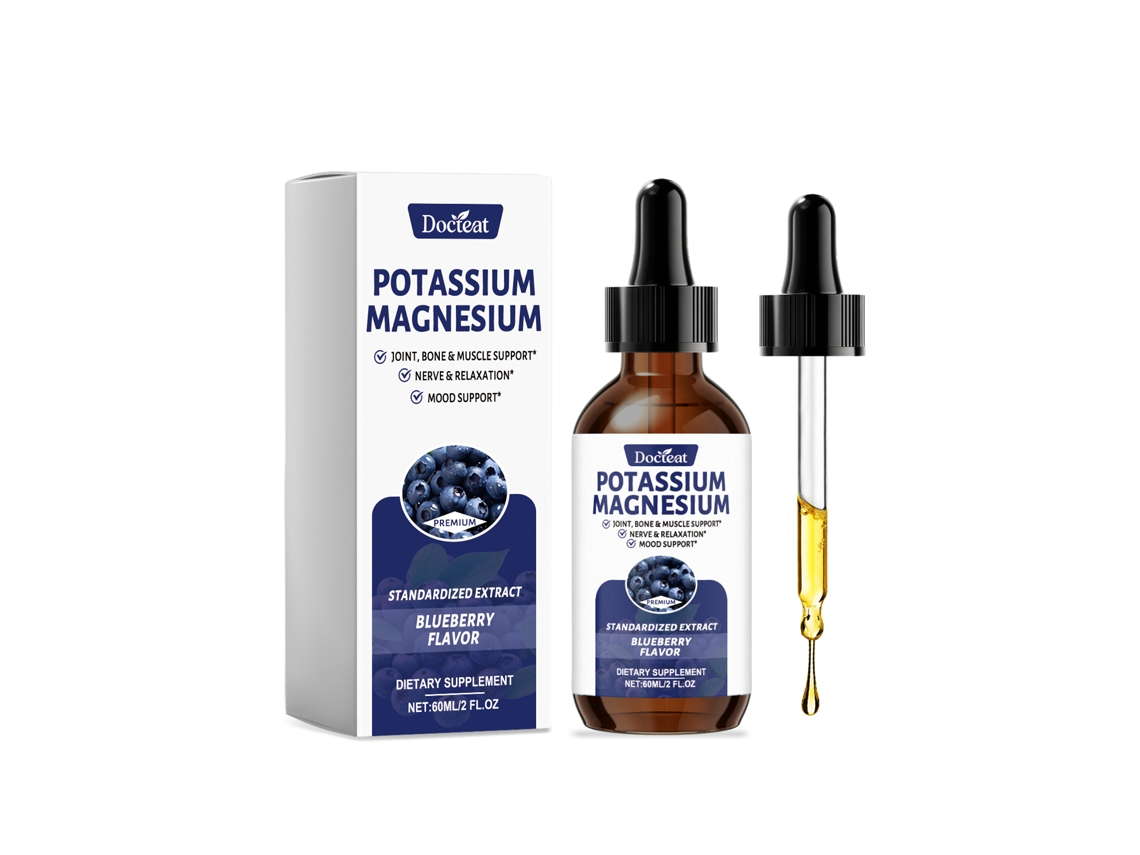 Gotas orales de potasio y magnesio para apoyo nutricional
