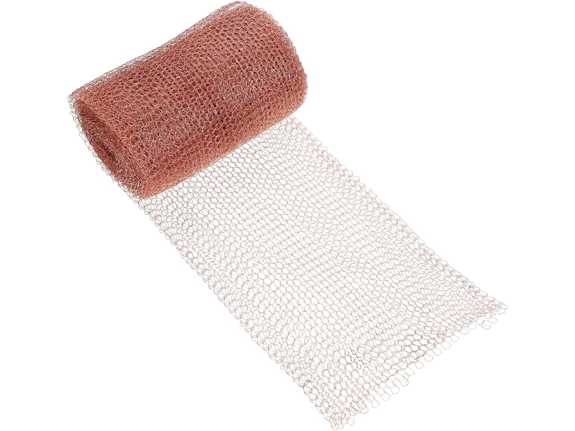 1 Rollo De Malla De Alambre De Cobre Para Protección Contra Intrusiones En El Jardín.