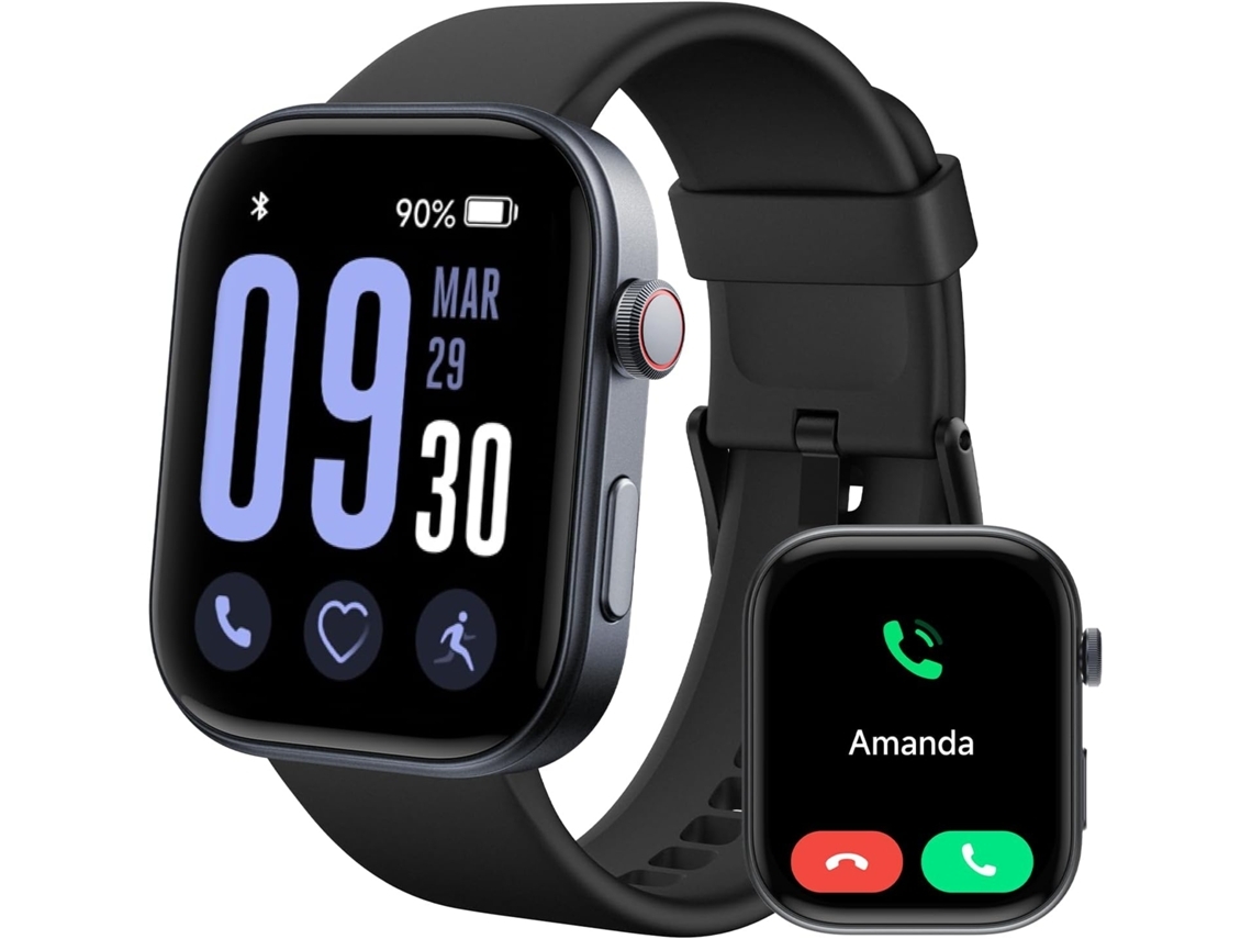 Relojes inteligentes Monitor de actividad física con pantalla Amoled grande de 1,99 pulgadas con voz AI Llamada Bluetooth Monitor de ritmo cardíaco YEMAESRE