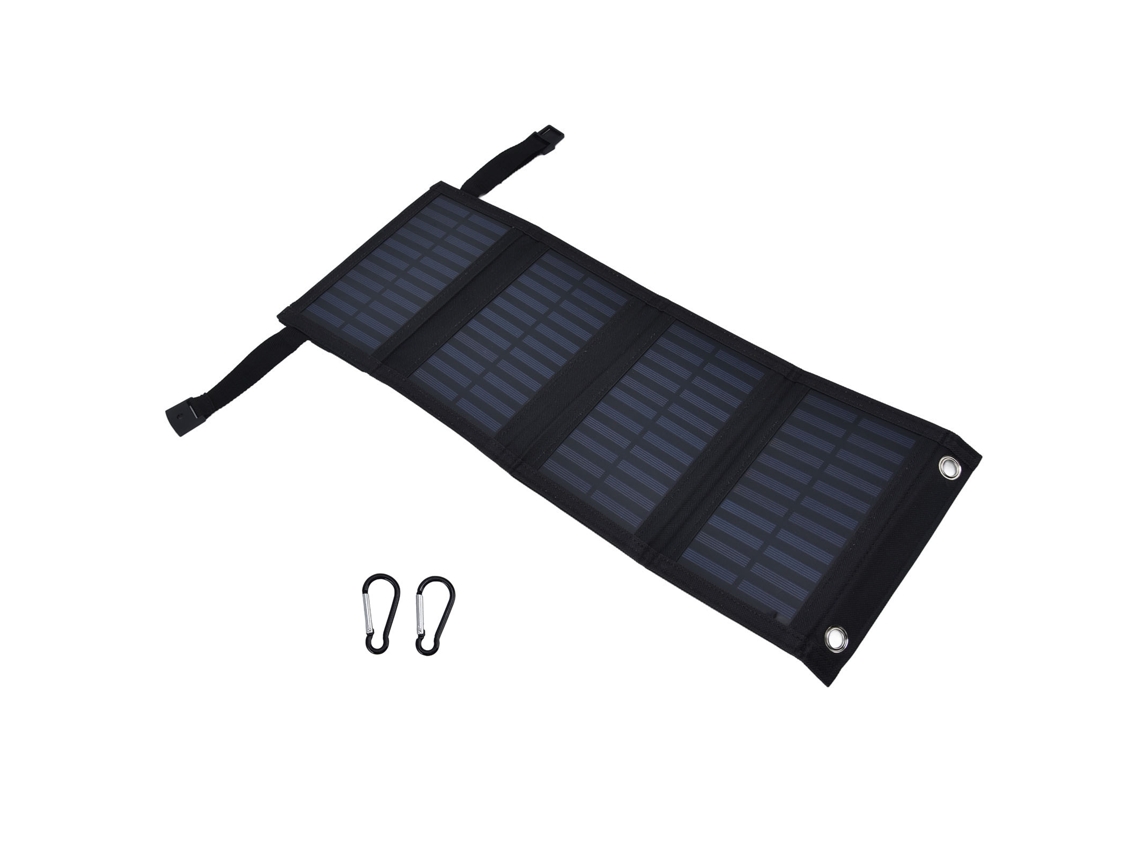 Cargador Solar De 20 W, 5 V, 2 A Con Bolsa Plegable, Salida Usb, Resistente Al Agua Para Teléfonos Móviles Y Camping.