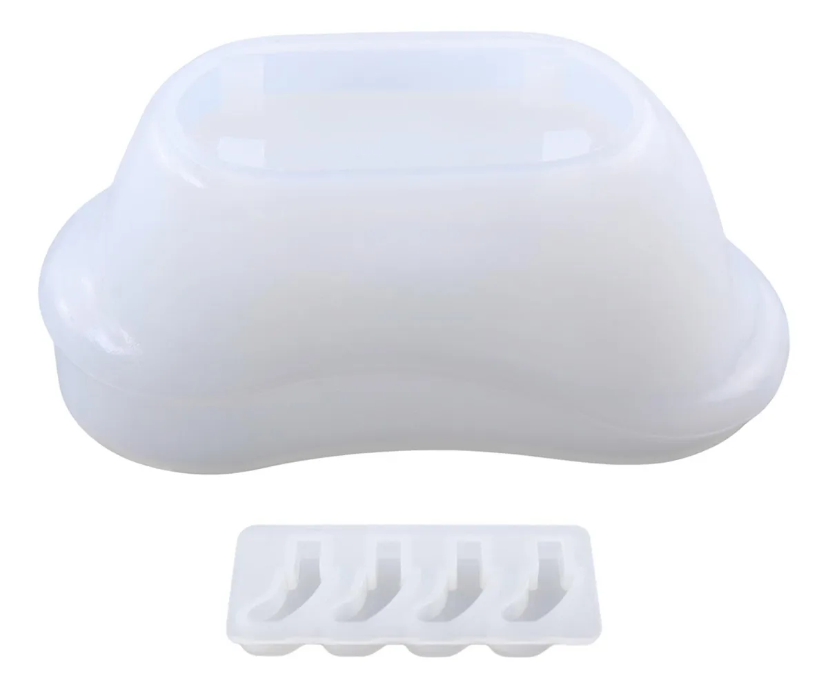 Molde de resina para bañera, jabonera, molde de resina de silicona, vayotoy