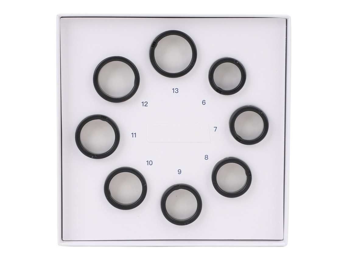 Kit De Medición De Anillos Inteligentes, 8 Piezas, Tallas De La 6 A La 13, Modelos De Plástico Para Uso Sanitario.
