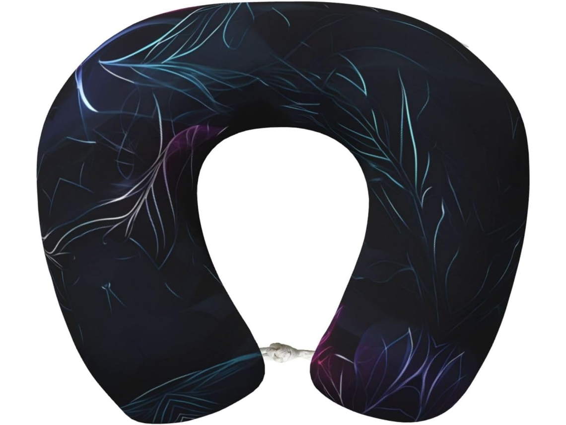 Almohada Viaje Espuma Viscoelástica Poliéster, Felpa Fácil Soporte, Ajustable Plegable: