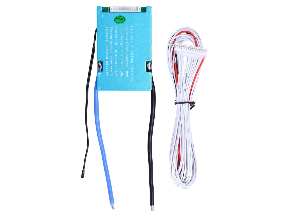 Placa De Protección Para Módulo De Balanceo Bms De Batería De Iones De Litio 14s 48v Para Carga Y Descarga (30a)