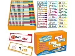 Flash Education para niños de 4 a 8 años: tarjetas de reconocimiento visual, fonético y de vocabulario.