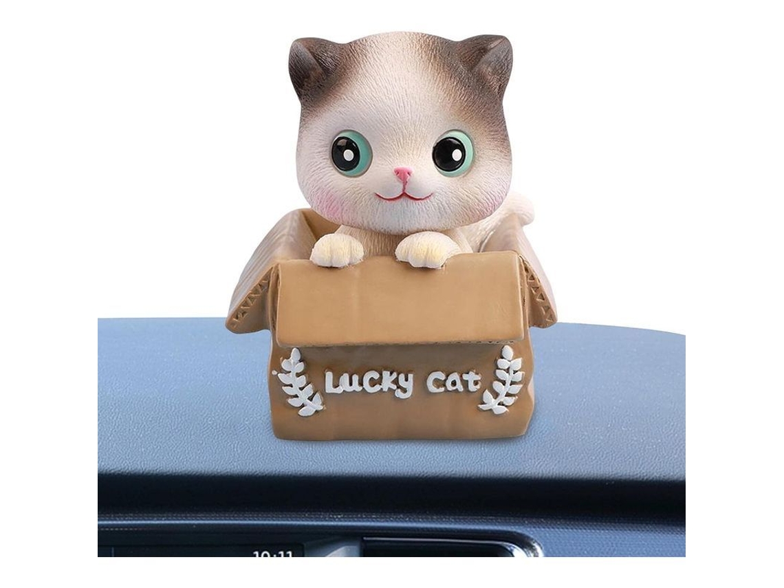 2026-adorno De Coche Gatito Bobblehead Para Tablero De Instrumentos Juguete Decorativo Resina