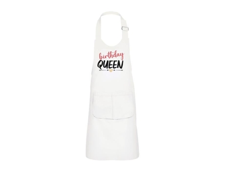 Delantal infantil 2 bolsillos de cocina blanc birthday que