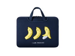 Bolso de mano con diseño de tres plátanos para portátil de 14-15 pulgadas, Yunzii