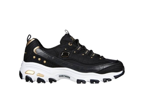 Zapatillas SKECHERS Dlites Mujer (39,5 eu - Negro)