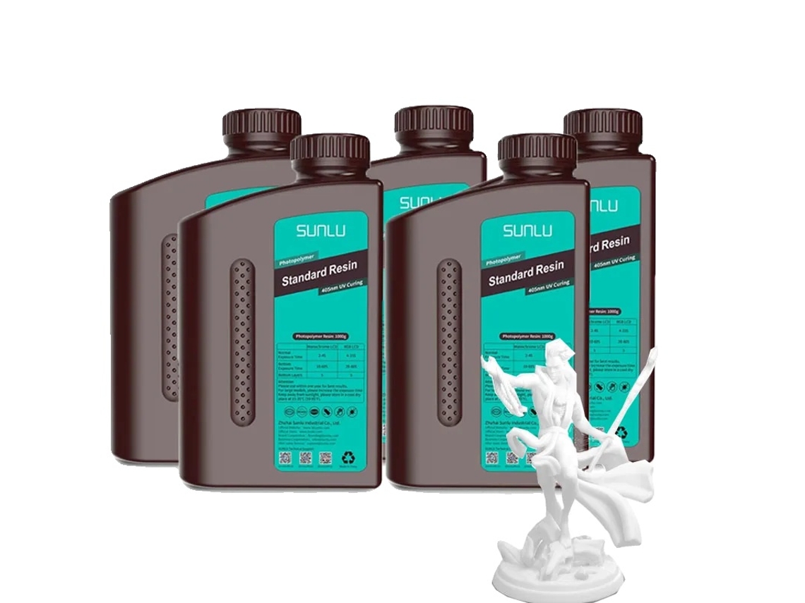Resina 3D, alta precisión, bajo olor, OEM blanco