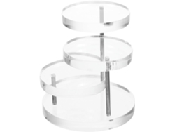 Soporte Exhibición Joyas Acrílico Transparente Multicapa Resistente Elegante Ideal Organizar Baratijas