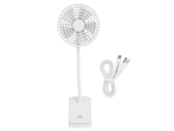 Ventilador de escritorio portátil recargable por USB - Blanco