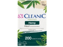 Bastoncillos higiénicos de cáñamo Cleanic Naturals, 200 unidades