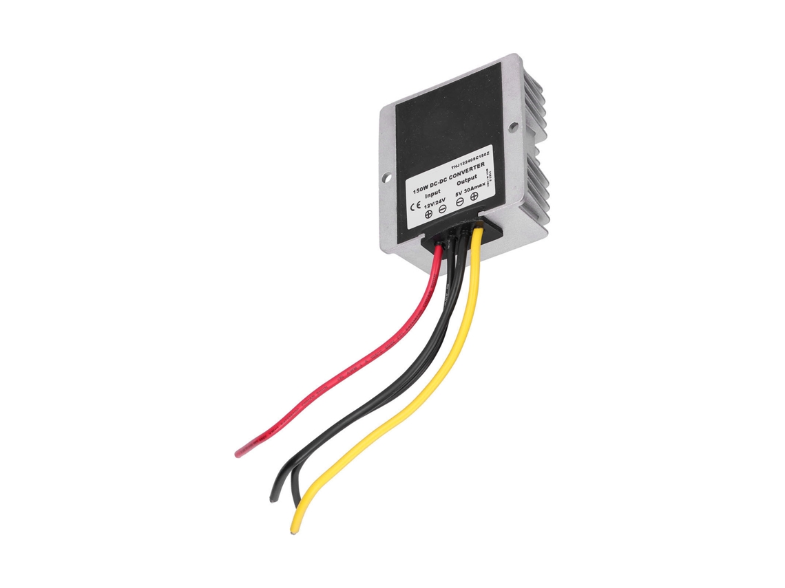 Yncm2026-conversor Reductor De Voltaje Dc 12v/24v A 5v Regulador De Voltaje Para Sistemas De Vigilancia Automotriz 30a