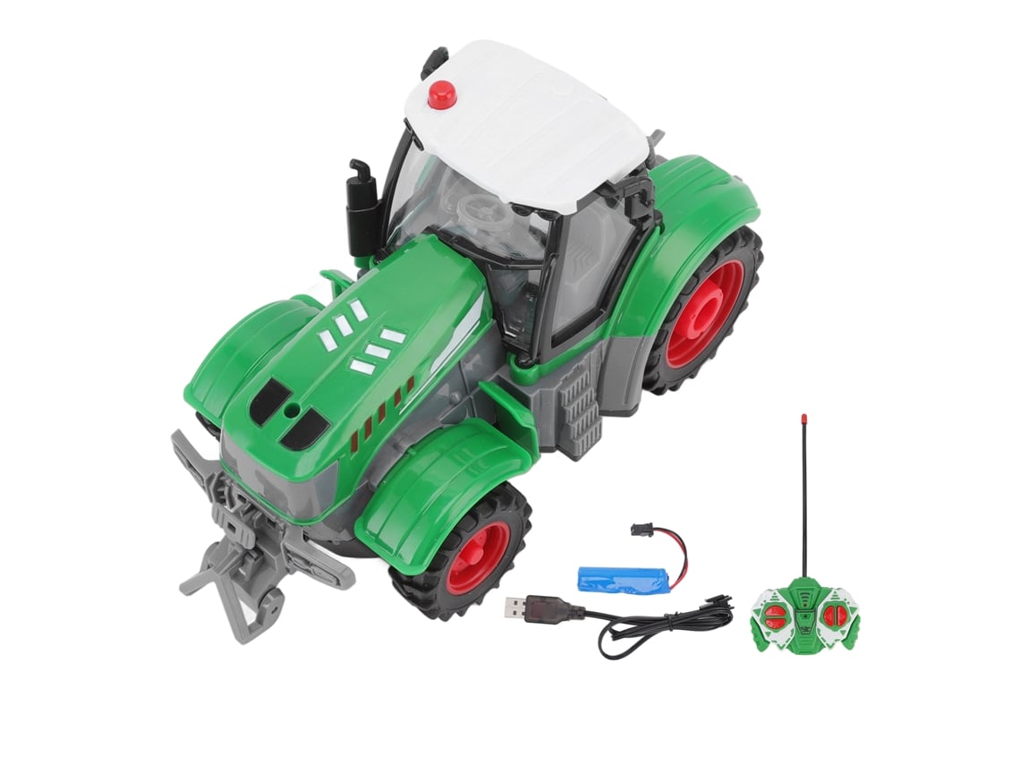 Ats-tractor Agrícola Rc Escala 1:24 Con Resorte De Amortiguación Simulación Alta 27mhz Camión Multifunción Para Niños Mayores De 3 Años