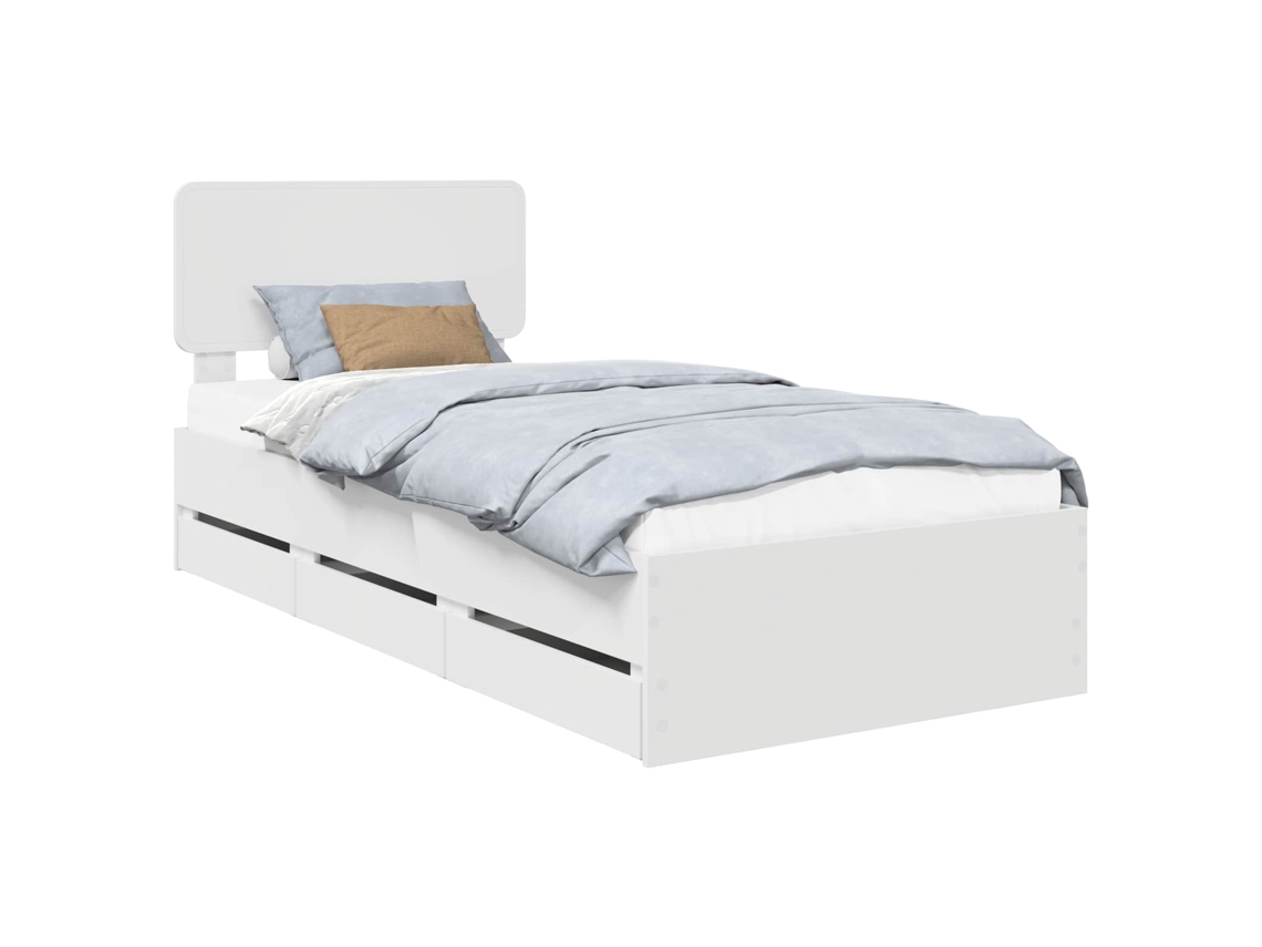 Maison Exclusive - Estructura De Cama Con Cajón 90 X 200 Cm Madera De Ingeniería