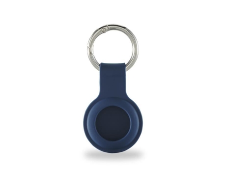 Llavero ''Fantastic Feel'' para Apple Airtag con apariencia de silicona, color azul H HAMA