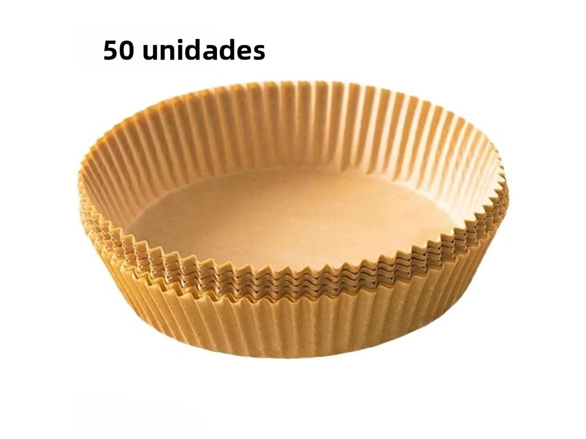 (50 unidades) Papel desechable antiadherente, resistente al aceite y apto para freidoras de aire.