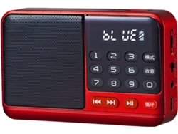 Radio portátil AM/FM | Radio para el hogar Haute Parleur con pantalla LED, reproductor MP3 y conexión para dispositivos estándar y Gokoco