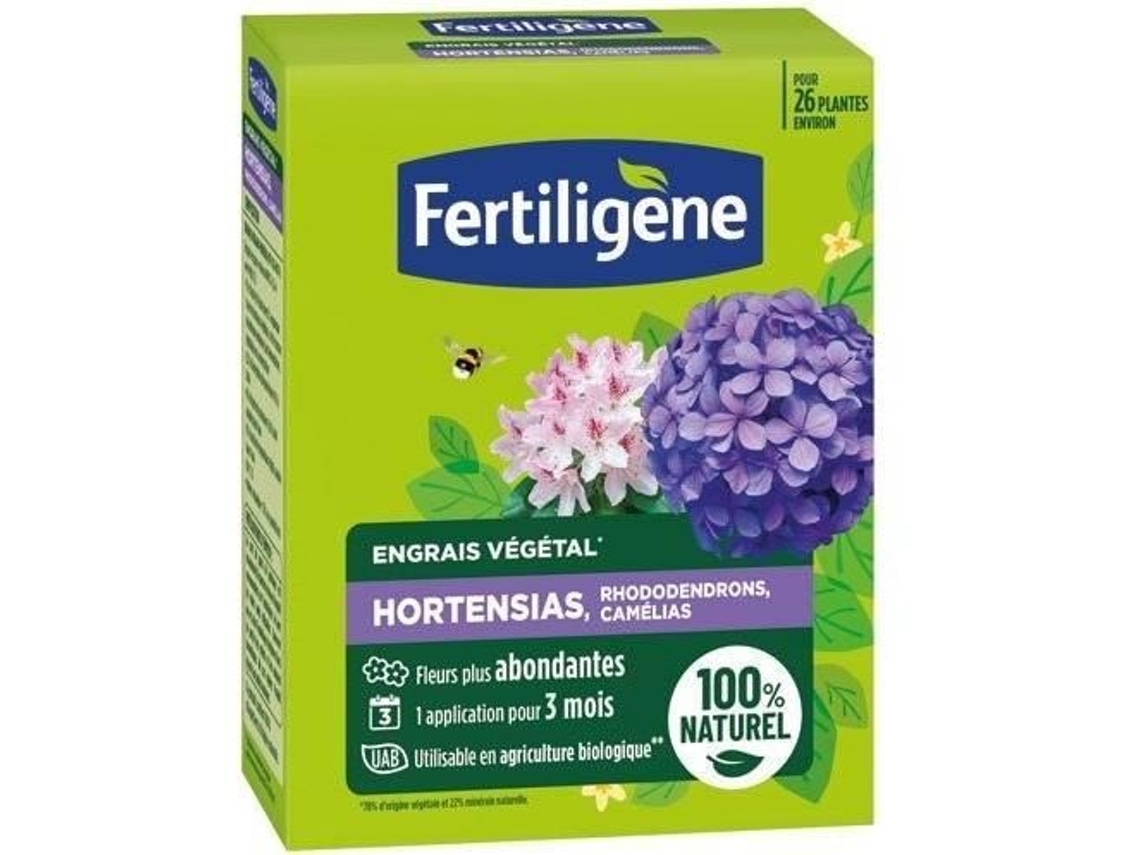 Fertiligene 100 Natural Uab Caja con 650g para Hortensias, Rododendros y Camelias