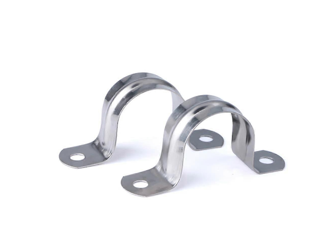 20pcs Abrazadera De Tubería U Acero Inoxidable 304 Para Tuberías De 10mm Clip De Silla Con Dos Agujeros 16mm