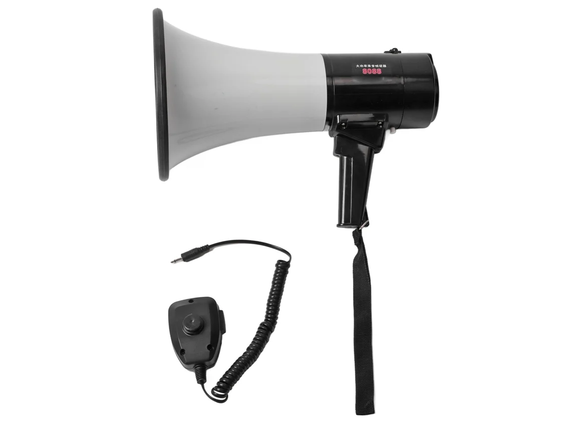 Megáfono Portátil De 40 W Con Batería De Litio, Altavoz Portátil Ligero Para Uso En Exteriores.