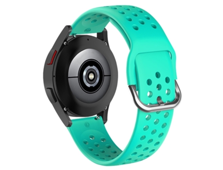 Correa de Silicona 20mm orificios redondos transpirables para Samsung Galaxy Watch4 40mm/44mm - verde menta