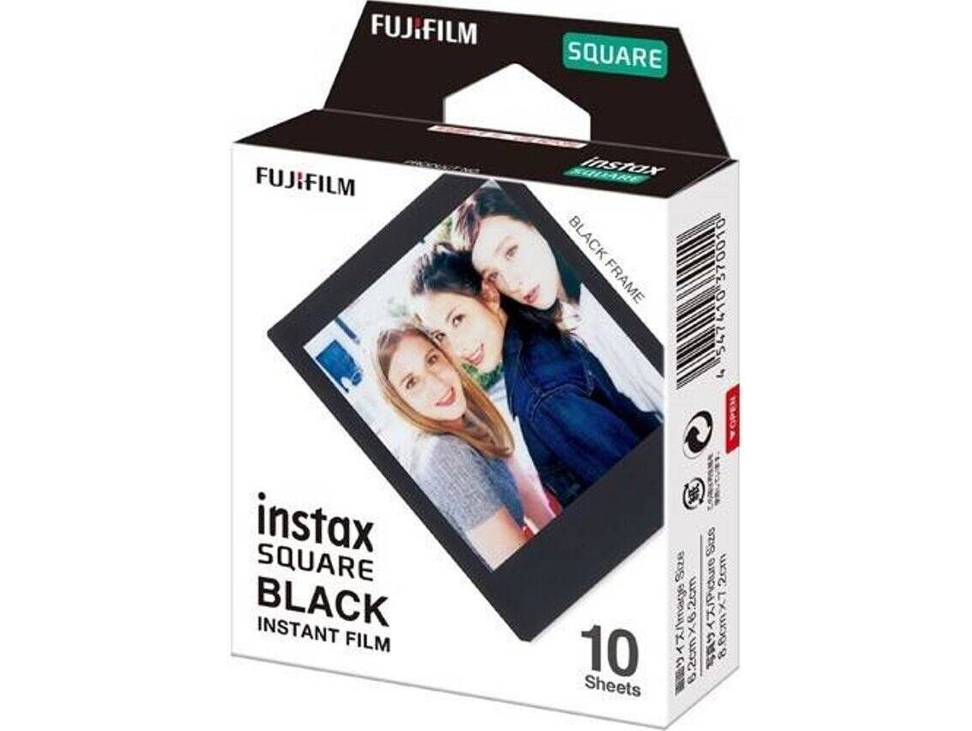 Recarga FUJIFILM Instax Square Moldura Negro 10 Fotos