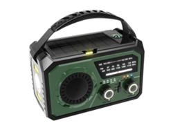 Radio portátil de 16000 mAh AM/FM/WB NOAA con linterna LED, lámpara de lectura y alarma SOS. Ideal para emergencias y supervivencia al aire libre. Viewleaf